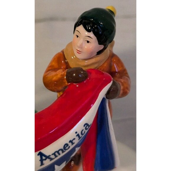 Dept 56 Santa Comes To Town 2003 Snow Village Christmas  Retired Patriotic Box - Picture 8 of 16